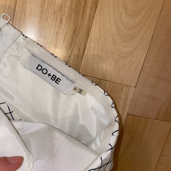 Crop tube top corset black & white checkered size small - Picture 3 of 4